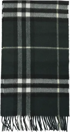 Burberry Winter Scarves, female, Black, ONE SIZE, Luxury Black Check Scarf Aw25