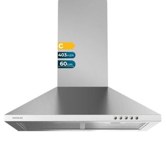 Cecotec Cecotec - Cappa Aspirante Piramidale Bolero Flux Pm 604300 Inox C De 60 Cm De Larghezza, Finitura Acciaio Inox, Aspirazione 430m3/h, Motore 105w, Clas