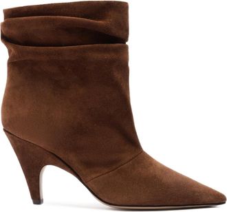 Alexandre Birman Womens Tati Slouch Bootie In Brown