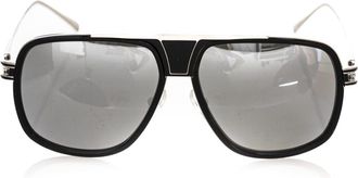 Frankie Morello Sleek Metallic Fibre Shield Mens Sunglasses