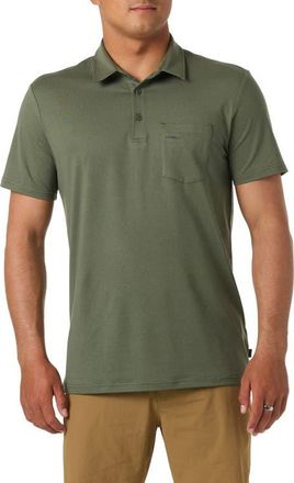 O'Neill TRVLR UPF Performance Polo in Heather Dark Olive at Nordstrom, Size Xx-Large