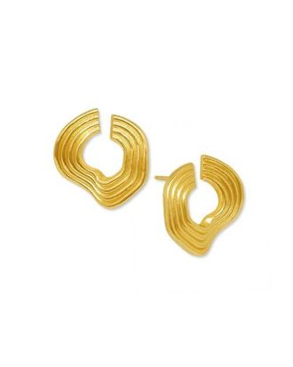 Ottoman Hands Nara Wave Stud Earrings in Brass at Nordstrom