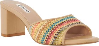 Dune London Dames/Dames Gehaakte Medium Blokmuiltjes Sandalen (Veelkleurig)