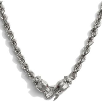 Awe Inspired Jaguar Collector Necklace in Oxidized 925 Sterling Silver at Nordstrom