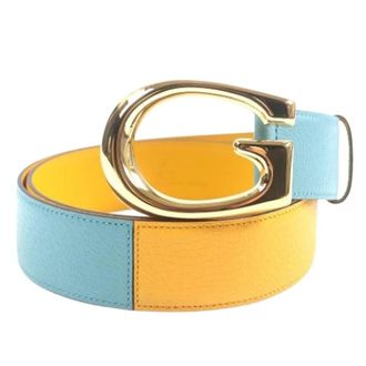 Gucci Pre-owned Vintage Riem - Heren - Vintage Accessoires - Veelkleurig - ONE Size - Leer - Vintage