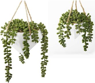 Flora Bunda 6.75In & 4.5In Empty Hanging Geo Planters