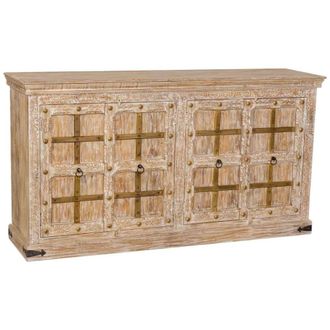 Wanderlust Deco Aparador de madera blanco 180x46x96 alt. Cm