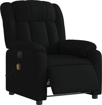 vidaXL Vidaxl - Sill&oacute;n Reclinable De Masaje El&eacute;ctrico Tela Negro