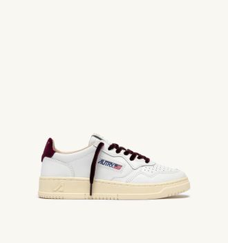 Autry SNEAKERS MEDALIST LOW IN PELLE BIANCA E VELLUTO FIG