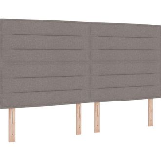 vidaXL Box Spring Bed with Mattress Taupe 180x200 cm Fabric vidaXL