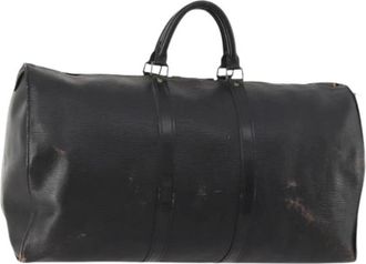 Louis Vuitton Pre-owned Boston Bag - Dames - Vintage Weekendtas - Zwart - ONE Size - Leer - Vintage