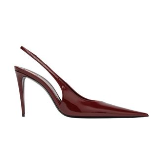 Saint Laurent Pumps, female, Red, Size: 7 1/2 US Guermantes 95Mm Slingback Pumps