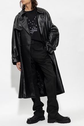 Maison Margiela T-shirt With Logo, Mens, Black