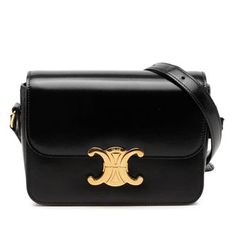 Celine Pre-owned Celine Teen Shiny Calfskin Triomphe Crossbody Ladies 7N8W2B9WT0R53DU9