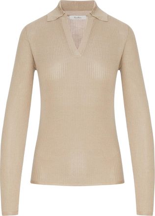 Max Mara CASHMERE AND SILK POLO SWEATER - Max Mara - Woman