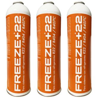 OEM Pack 3 Refrigerante Org&aacute;nico 400g Sustituto R22 R404 R407c Equivale A 3kg Totales Alta Eficiencia Y Ahorro