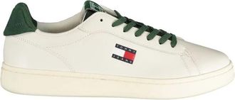 Tommy Hilfiger Bianco Poliuretano Uomo Sneaker - Heren - Sneakers - Wit - 45 EU - Leer - Schoenen