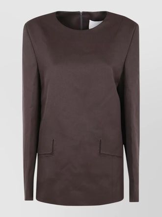 Entire studios tailored jacket round neck long sleeves