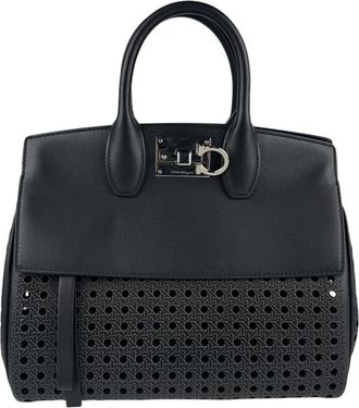 Ferragamo Leather Handbag Shoulder Bag (Pre-Owned)