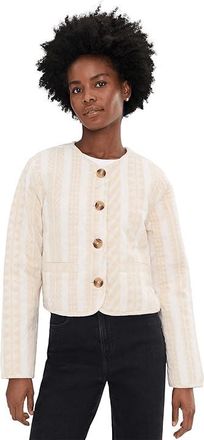 Sanctuary Crafted Coco Jacket Womens Jacket Collagen Stripe : LG (US 10-12), Cotton/Polyester/Rayon