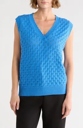 FRNCH Olarie Sweater Vest in Bleu at Nordstrom Rack, Size Medium