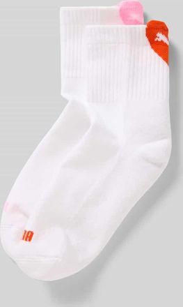 Puma Socken mit Logo im 2er-Pack in Weiss, Gr&ouml;&szlig;e 35-38