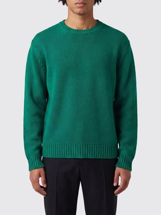 Tom Ford Maglia girocollo in lana merino con spalle cadute e bordi a costine