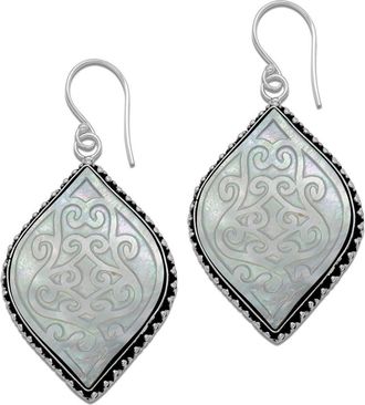 Samuel B. Marquis Mother-of-Pearl Drop Earrings in White at Nordstrom Rack