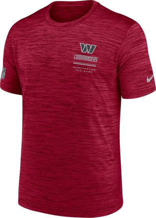 Nike Washington Commanders Sideline Team Issue Velocity Nike Mens Dri-FIT NFL T-Shirt in Red | 02ER67P9E-7VD