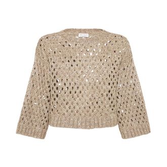 Brunello Cucinelli Donna, Maglie, Beige, S, new