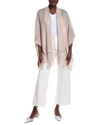 Brunello Cucinelli Linen & Silk-Blend Poncho