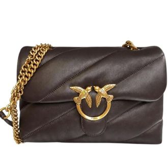 Pinko Love Puff Classic - female - PINKO - Shoulder Bags - Brown - ONE SIZE - Bags