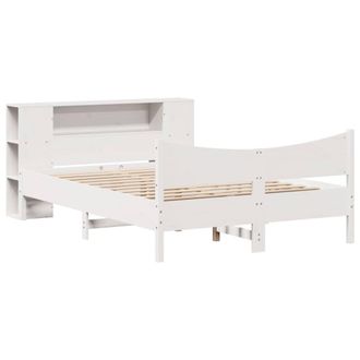 Berkfield Home Beautiful Bed Frame without Mattress White 140x200 cm Solid Wood Pine