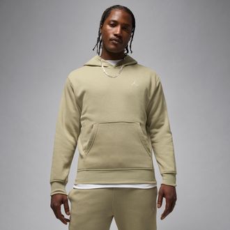 Nike Jordan Mens Jordan Brooklyn Fleece Pullover Hoodie in Brown | FV7281-205