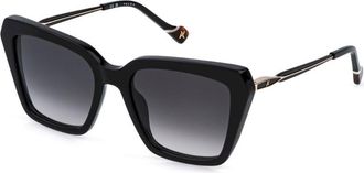 Yalea SYA218 BRENDA 0700 Womens Sunglasses Black Size 54