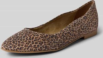 Tamaris Tamaris Ballerina aus echtem Rindsleder in Beige, Gr&ouml;&szlig;e 36