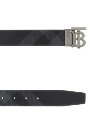 Burberry Plaque Belt - Gray