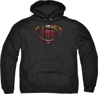 Gildan Justice League Movie Superman Logo Adult Pull Over Hoodie / Hooded Sweatshirt