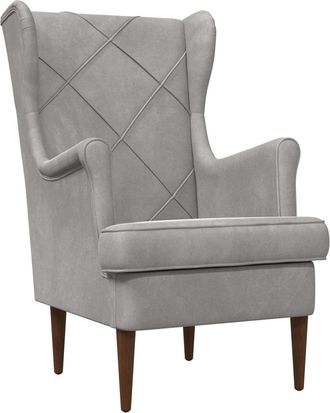 vidaXL Sill&oacute;n Gris Claro Terciopelo Vidaxl