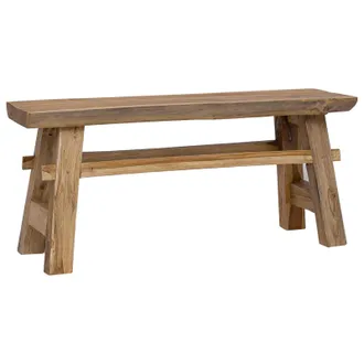 vidaXL Panchina Naturale 100 X 29 X 43,5 Cm Legno Di Teak Solido Vidaxl