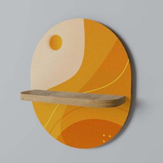 OEM Arreglo Naranja Estante Ovalado