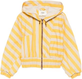 Fendi Pequin Denim Jacket - Dames - Zomerjassen - Geel - XS - Denim - Jassen