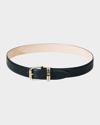 D&eacute;hanche Alegra Mixed Metal Leather Belt