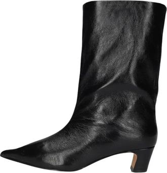 Steve Madden Lytton Enkellaarsjes - Dames - Schoenen - Zwart - Maat: 41 EU Leer