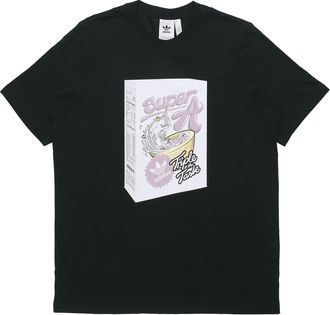 adidas originals Bodega Super A Printing Round Neck Short Sleeve Black ED7058