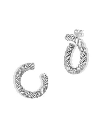 Argento Vivo Silver Hoop Earrings
