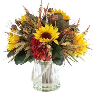 Creative Displays Inc. Handmade Fall Arrangement In Fiberstone Pot