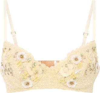 Elisabetta Franchi Reggiseno in tweed - Giallo