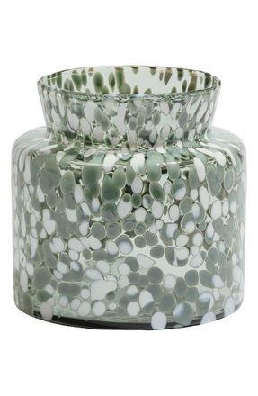 Kosta Boda Meadow Summer Wide Vase in Clear/Green at Nordstrom