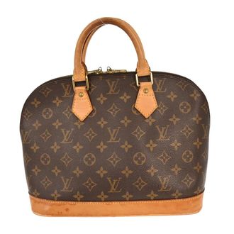 Louis Vuitton Alma Handbag Monogram Canvas Brown Canvas Handbag (Pre-Owned)